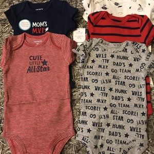 Carters 5-pack Sports Original Bodysuit Size: 3M